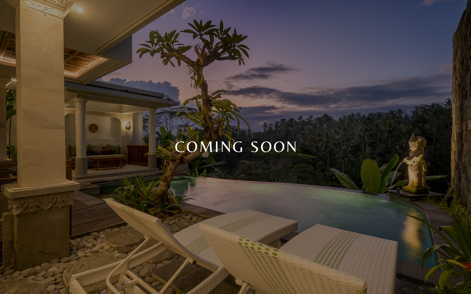 Spacious two bedroom presidential pool villa in Ubud Bali with modern Balinese interior design
