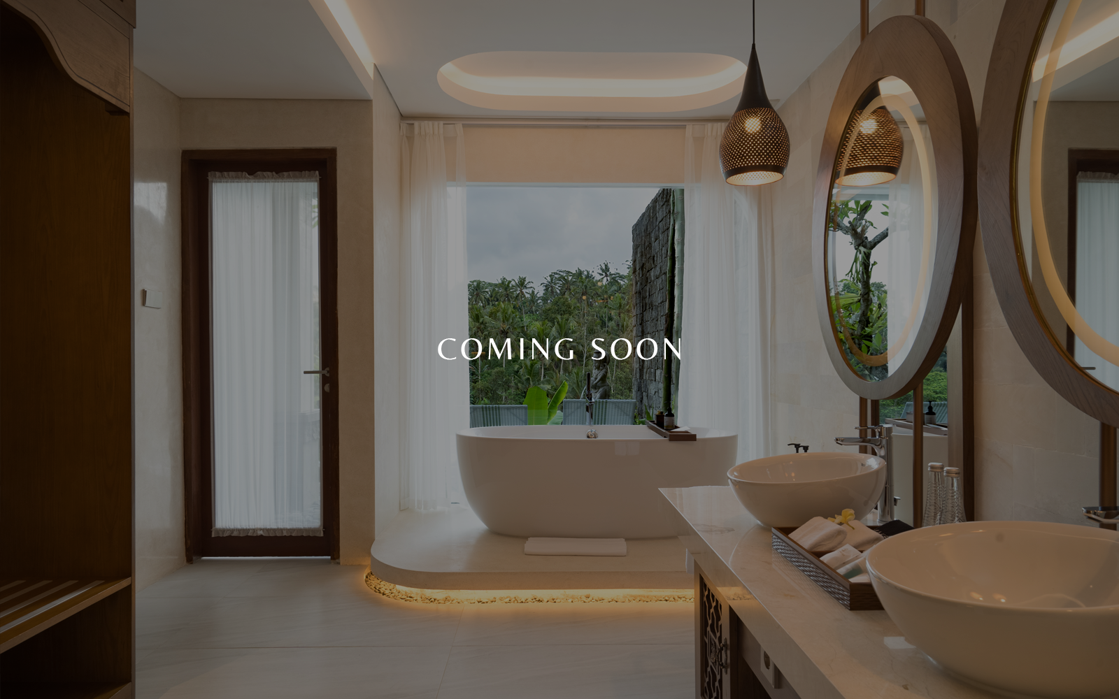 Luxury bedroom inside two bedroom presidential pool villa in Ubud Bali with elegant decor