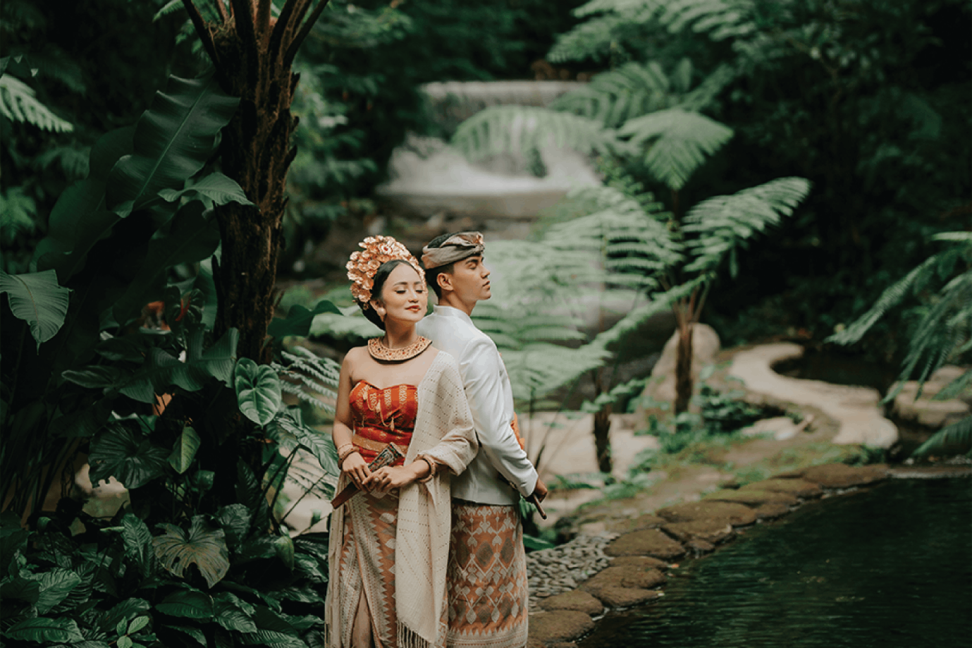 Elegant destination wedding celebration at Sanggraloka Ubud in Bali