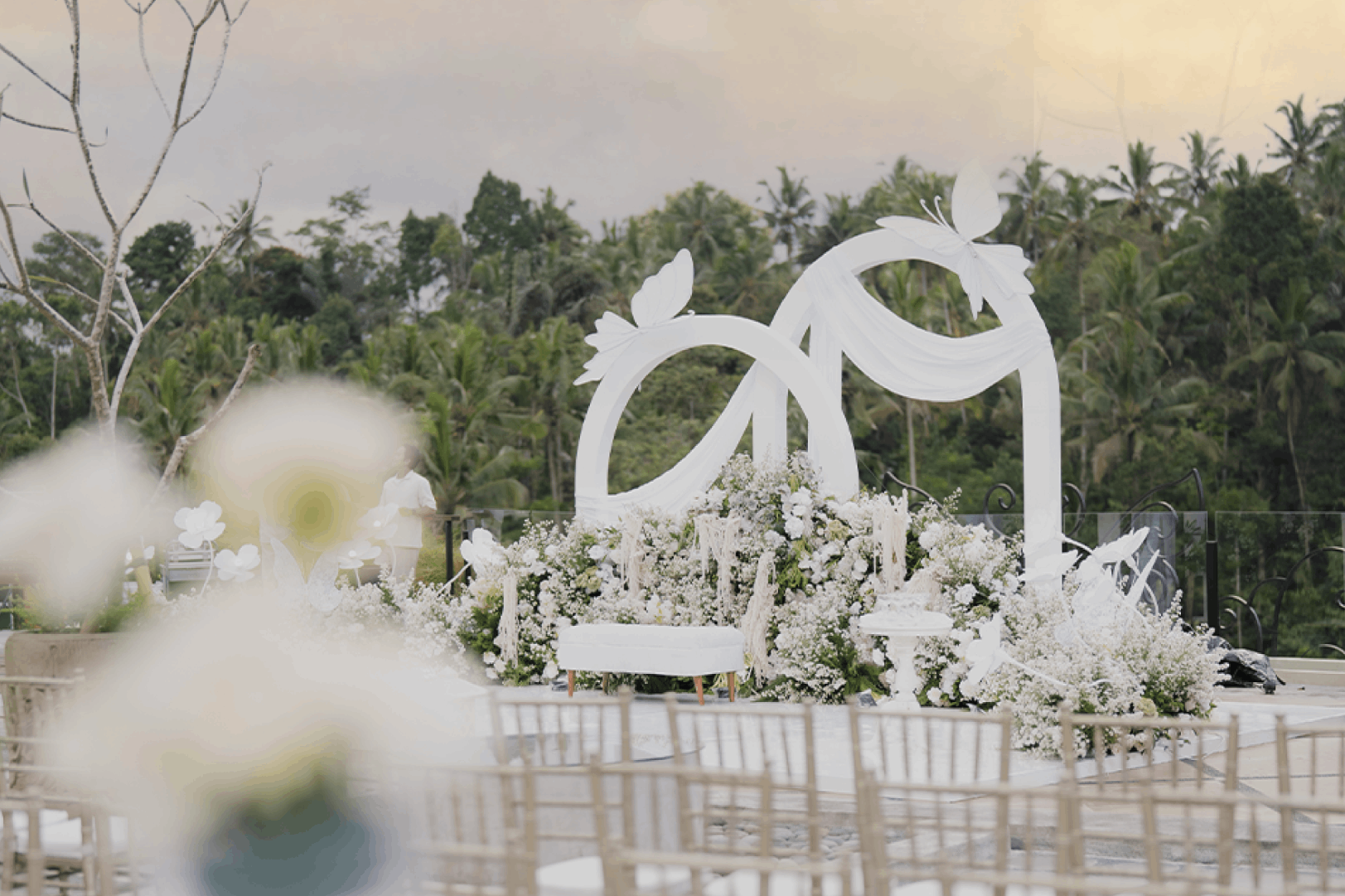 Luxury wedding ceremony at Anandam Wedding Chapel in Sanggraloka Ubud